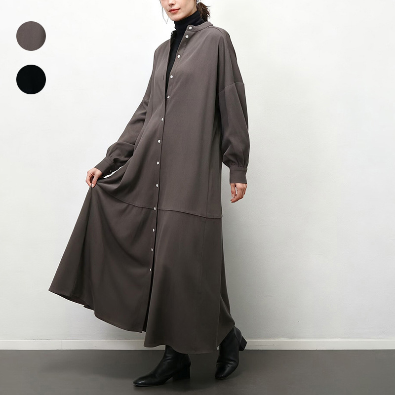 Japanese-Style Rakuten Spring and Autumn Simple Casual Style Mid-Length Solid Color Loose Slimming Shirt Long-Sleeve Dress Shirt Japanese-Style Rakuten Spring and Autumn Simple Casual Style Mid-Length Solid Color Loose Slimming Shirt Long-Sleeve Dress Shirt