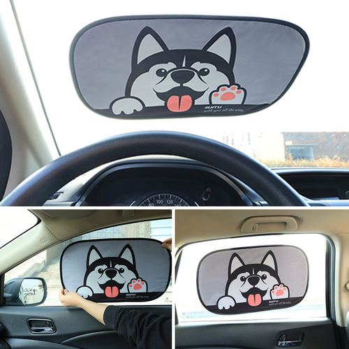 Summer glass electrostatic adsorbable sunshade, car curved sunscreen, car sunshade, car heat insulation curtain