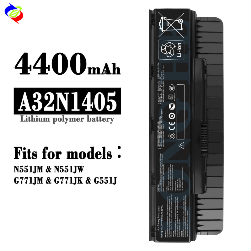 Suitable for Asus N551Jm/N551Jw/G771Jm/G771Jk/G551J Notebook Battery A32N1405 Suitable for Asus N551Jm/N551Jw/G771Jm/G771Jk/G551J Notebook Battery A32N1405
