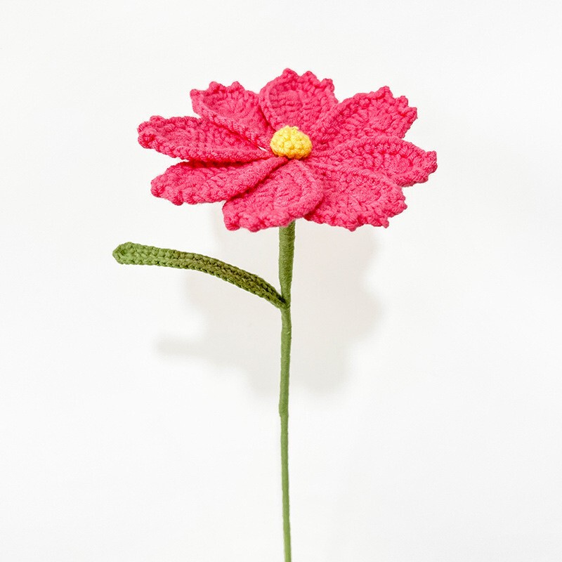 クロスボーダーの手編みの完成品の小さい花束は花の毛糸のメリヤスの花束を模倣します。|undefined