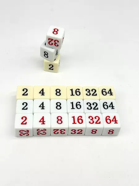 Cross-border source 16mm right angle multiple dice white ivory color multiple game sieve color throw