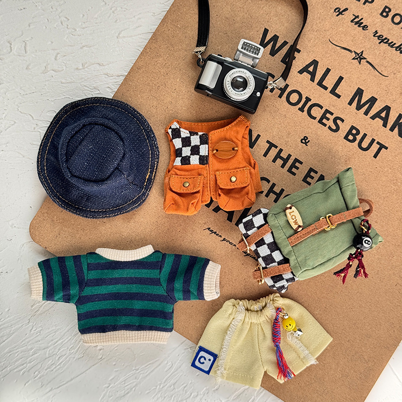 Only the Bear Costume Is Included: Nyota Doll Outfit T001 Mountaineering Suit for Jointed Bear Plush Doll Set