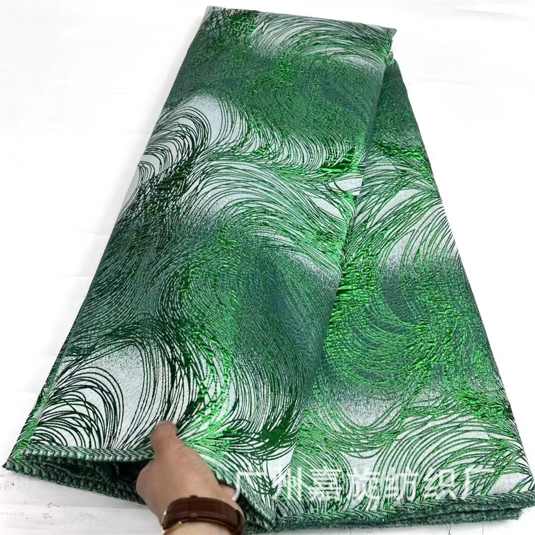 Tecnología europea y americana línea de alta calidad ergena jacquard bordado relieve tela cheongsam vestido vestido tela image 3