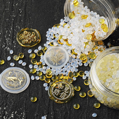 透明蠟粒鮫人淚火漆蠟火漆印章手賬裝飾禮物封印信封請柬密封蠟