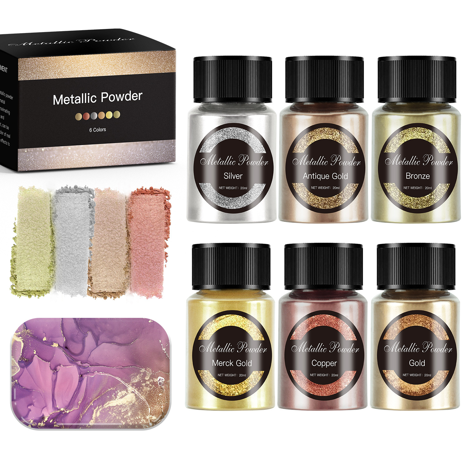 6색 메탈 파스텔 박스(톨보틀)