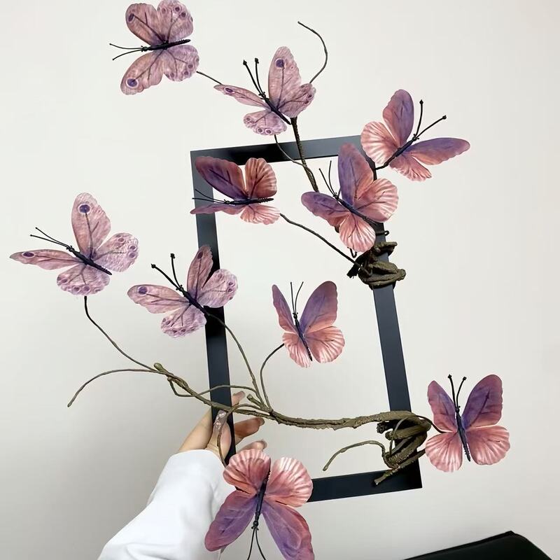 Little Red Book Explosion Dead Branch Butterfly Simulation Flower Piece Living Room Desktop Light Luxury Decorations DIY Photo Frame Butterfly Ornaments Little Red Book Explosion Dead Branch Butterfly Simulation Flower Piece Living Room Desktop Light Luxury Decorations DIY Photo Frame Butterfly Ornaments