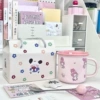 Sanrio Contrast Color Cup-Pink Melody + Ball Spoon + Polka Dot Gift Box