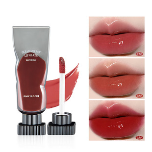 Live Broadcast Hot Product Pinkyfocus Dark Mirror Gloss Lip Glaze Moisturizing and Moisturizing Glossy Lip Gloss Air Lip Glaze Delivery