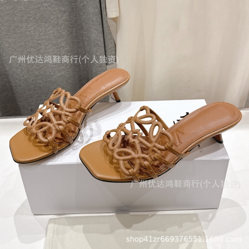 Luojia の新しい本革中空フラットサンダル、女性用ビーチローマンシューズ、スリッパ、ファッショナブルなカジュアルサンダル|undefined