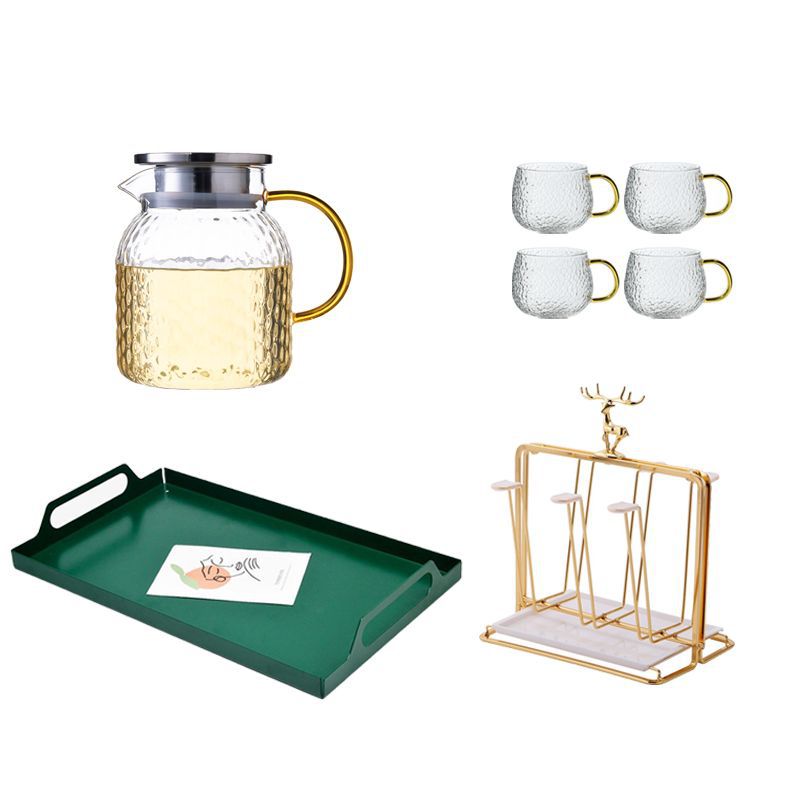 950m개 + 노란색 손잡이 망치 컵 4개 + 사슴 스탠드 + 녹색 트레이