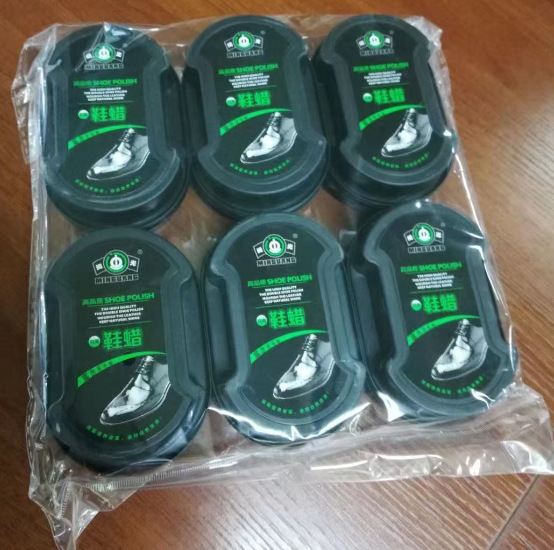 Minguang colorless shoe polish small I-shaped shoe wax shoe brush double-sided integrated sponge wipe Multifunctional leather decontamination care bright