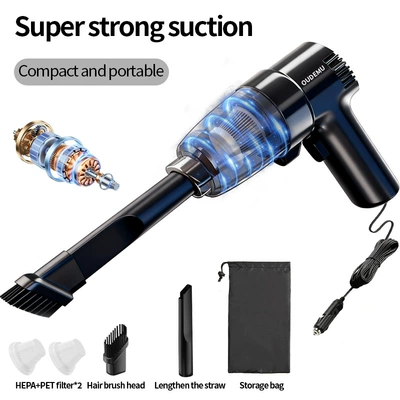 Small Car Vacuum Cleaner – Tozsoranlar - black-flagship-model-filter-element-2-storage-bag