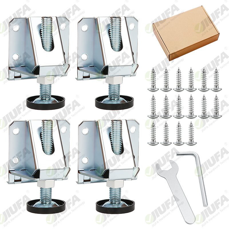 Nivel de armario pesado pies ajustables tornillos ajustables resolver suelo desigual antideslizante almohadilla del pie arriba y abajo altura de ajuste