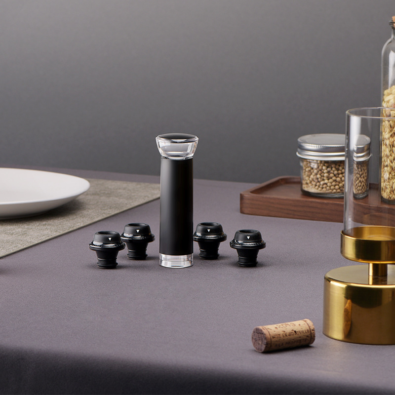 创意电动开瓶器 跨境独立站干充可选六合一底座电动红酒开瓶器