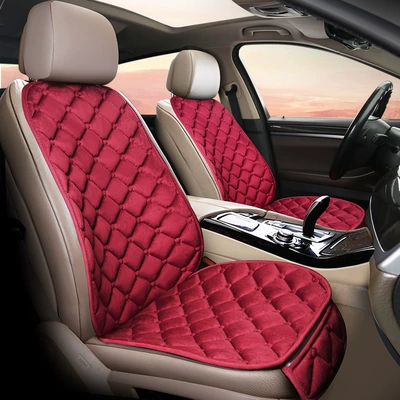 down cotton main driving seat | Seat cushion, seat cover - burgundy-square-pad