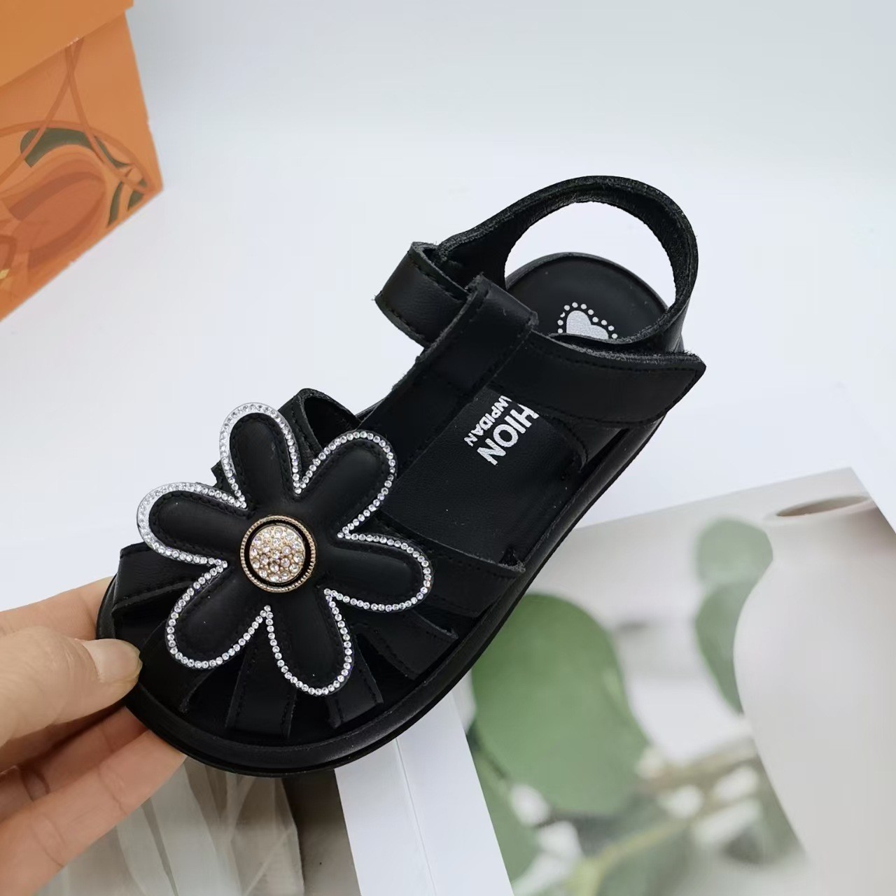 27-31 Tamaño de sandalias para niñas, zapatos de sol para niños, nuevos zapatos de niñas, zapatos de princesa de estilo extranjero