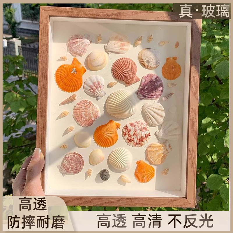 3D Hollow Photo Frame Specimen Frame DIY Handmade Display Stand Seaside Shell Conch Dried Flower Display Frame Souvenir 3D Hollow Photo Frame Specimen Frame DIY Handmade Display Stand Seaside Shell Conch Dried Flower Display Frame Souvenir