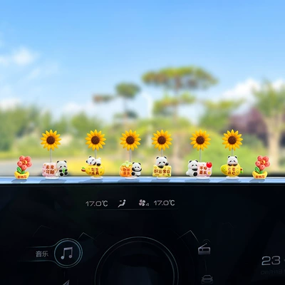 the First Prize in One Fell: Car ornaments - multiple-options-available-see-details-page-win-the-first-prize-in-one-fell-swoop-6-types-of-blessing-pandas-2-money-pots-free-traceless-stickers