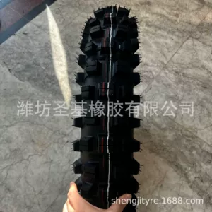 Off-road motosiklet şini, dağ naxışlı 120/90-18 Ss154, qırmızı-ağ xətt