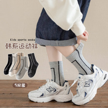 儿童袜子春秋无骨a类男童运动袜ins韩国潮袜青少年学生中大童男孩