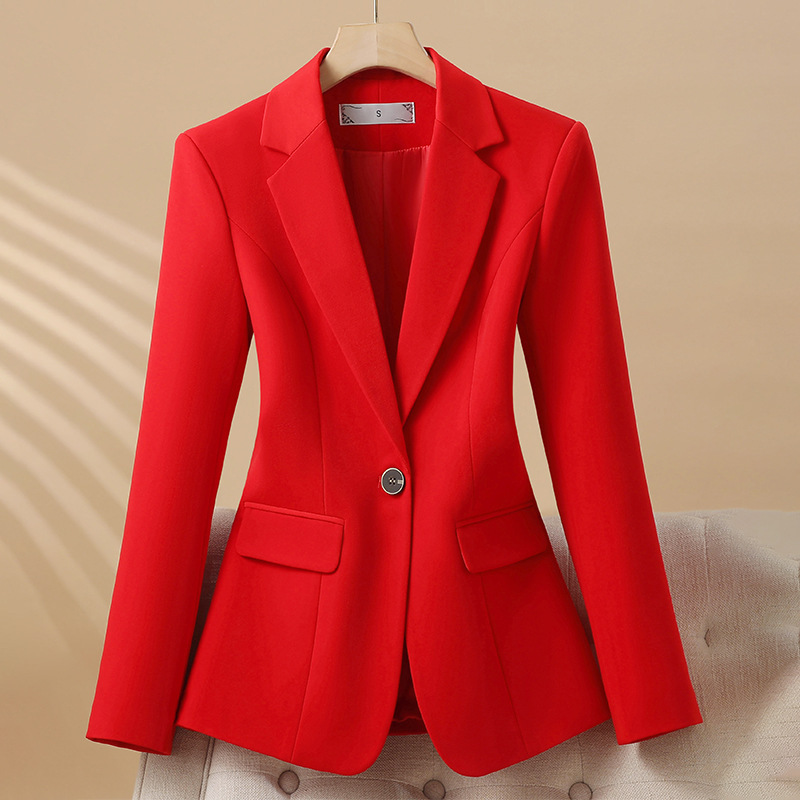 2024 New Autumn and Winter Slim-fit Suit Jacket Women's Korean-style Casual Elegant Short Women's Suit Top
