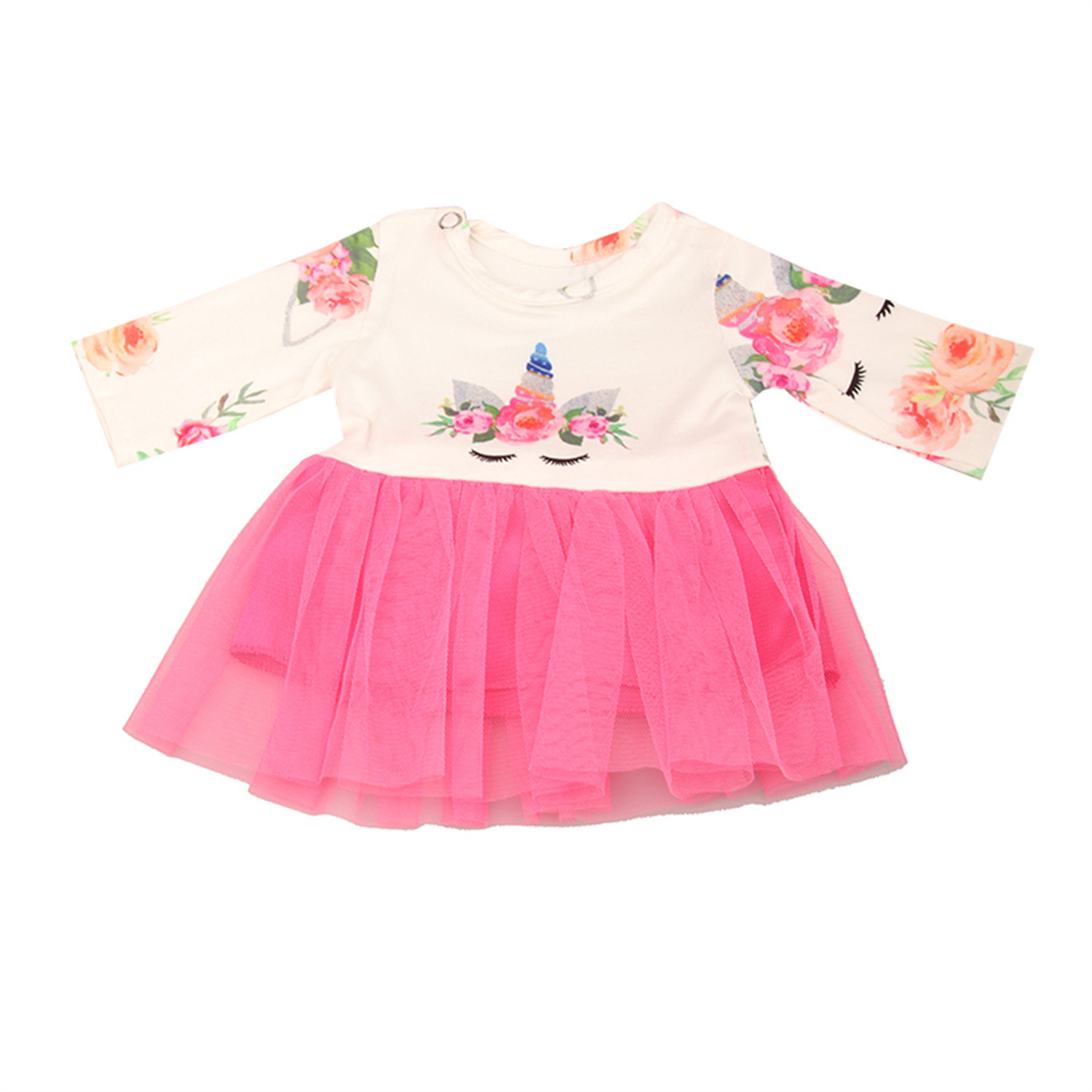 18 pulgadas American Girl Doll Casa de juegos Venta caliente Falda de gasa de unicornio 43cm Ropa de muñeca de renacimiento Falda de gasa de color