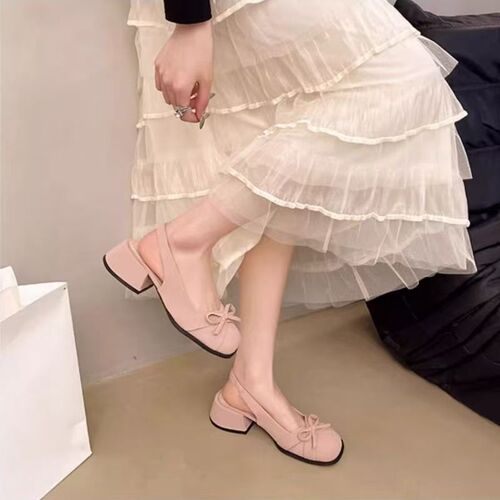French bow tie headband sandals for women, new spring and summer fashion, versatile and comfortable temperament, thick-sole sandals