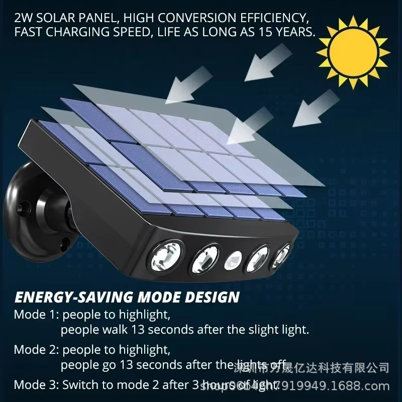 Lámpara Solar Cámara Simulación - Sensor Movimiento image 4