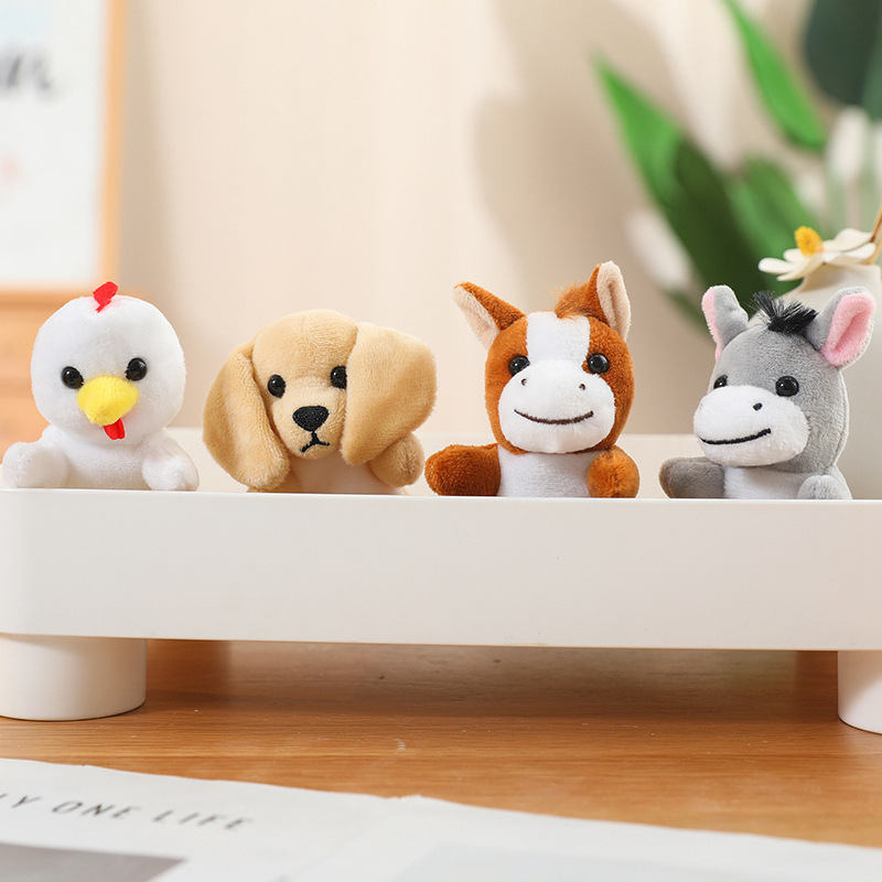 Nuevos productos transfronterizos muñecas de dedos para bebés tranquilizadores muñecas de dedos para niños cuentos de infantes Educación temprana