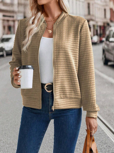 European and American autumn and winter new style zipper jacket baseball casual coat for women