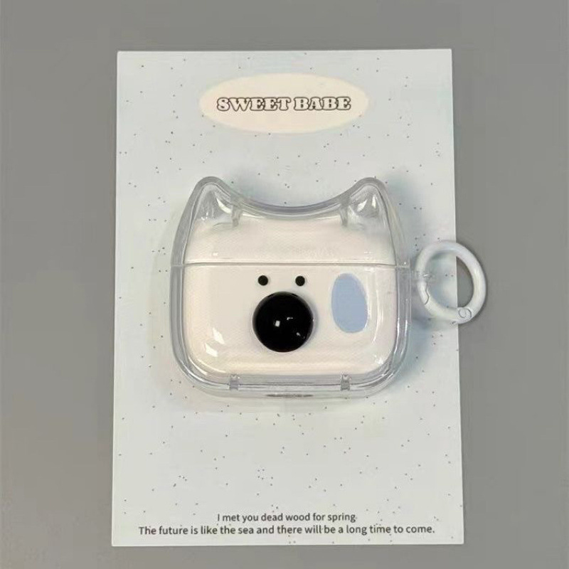 Sweat puppy nose for AirPodspro2 generation apple 2 generation 3 generation 4 generation anti-fall soft shell cute pendant Sweat puppy nose for AirPodspro2 generation apple 2 generation 3 generation 4 generation anti-fall soft shell cute pendant