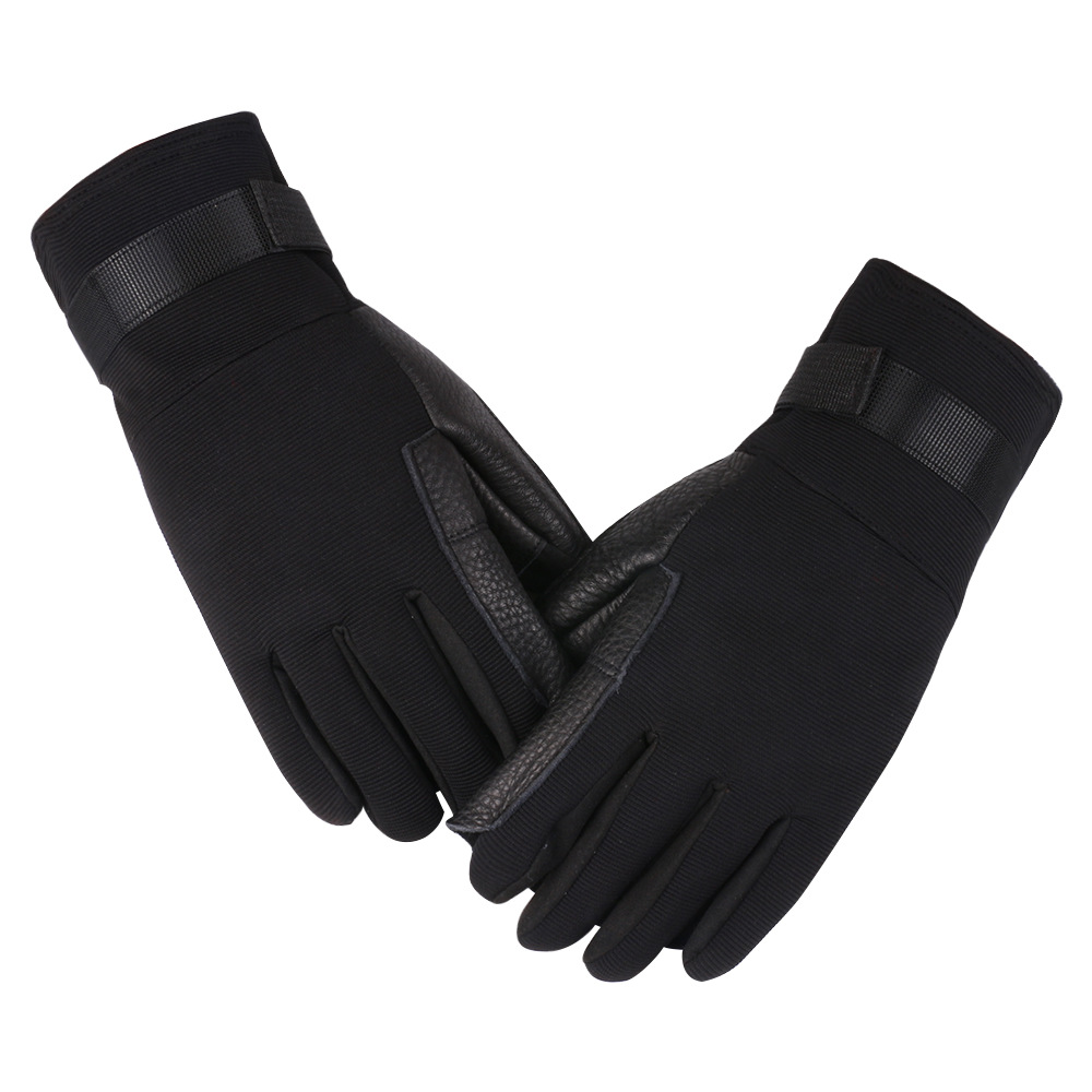 Guantes de caída de cable al aire libre Montañismo Escalada en roca descenso rappel guantes de entrenamiento antideslizantes resistentes al desgaste Deportes guantes de entrenamiento militar