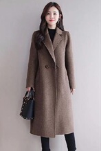 毛呢外套大衣女新款外套2026春秋季中长款大码呢子韩版宽松呢大衣