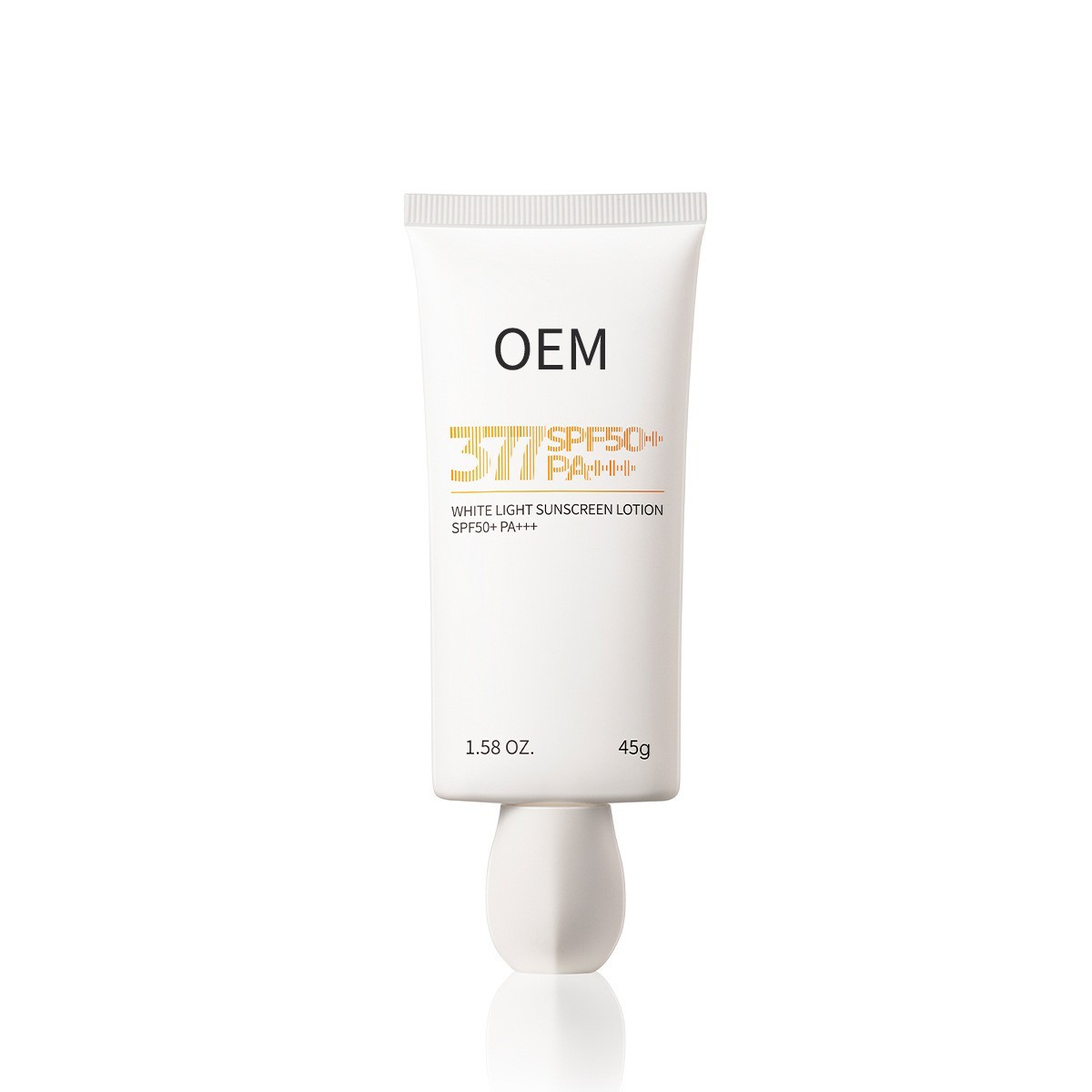 Agua clara crema solar OEM procesamiento humectante humectante aislamiento infantil adulto marca de fábrica personalizada