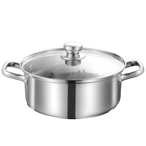 304 stainless steel mandarin duck hot pot thickened shabu-shabu flat-bottomed soup pot commercial induction cooker hot pot basin special pot