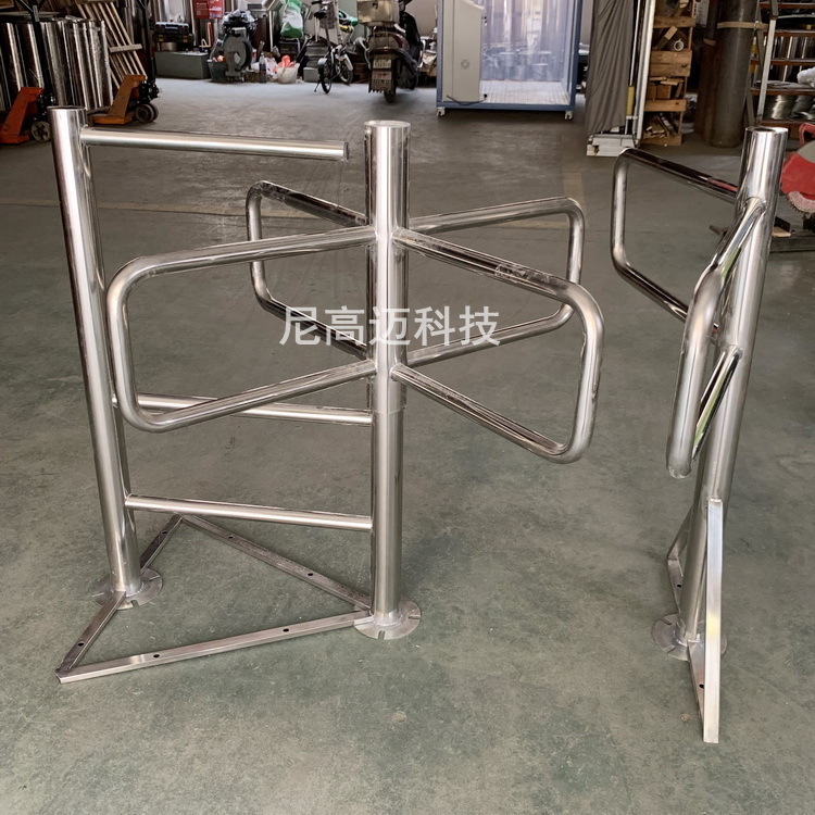 尼高迈不锈钢半高闸 游乐设施出口处人行单向闸 车站只出不进转闸