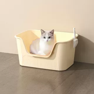 猫砂盆超大号厕所幼猫防溅新款加高封闭式专用全套防臭防外溅批发