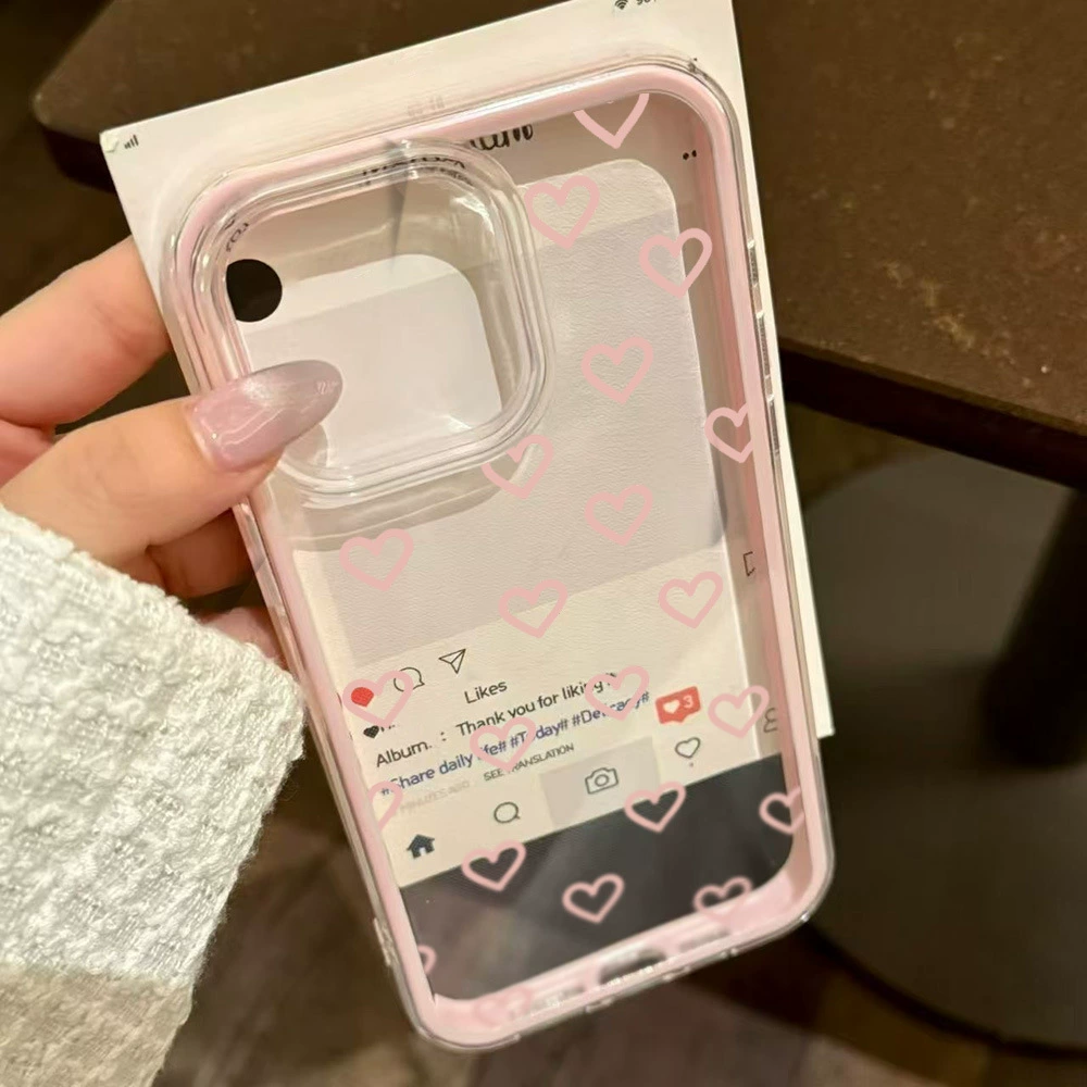 Compatible fuchsia mobile phone, protective case, iphone, 15, simple and elegant design