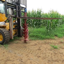 厂家直销钻坑机 螺旋叶片挖坑器 装载机钻坑属具   质量保障