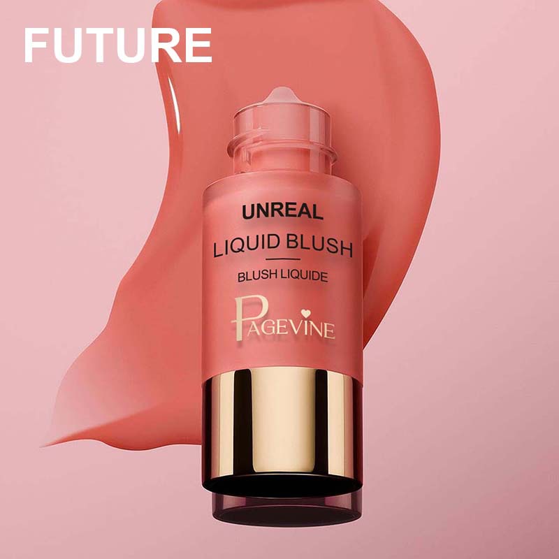 Transfronterizo PAGE VINE cosméticos blush líquido sombra de ojos para mejorar el brillo de la cara femenina color carminado comercio exterior