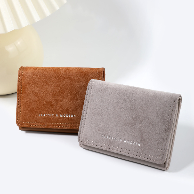 Lini'an's new niche cute women's wallet has a high-end matte texture, suitable for female students, wholesale wallet