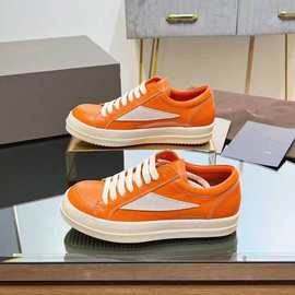 欧美2024春季情侣拼色厚底低帮系带男鞋暗黑风高街休闲板鞋女潮鞋