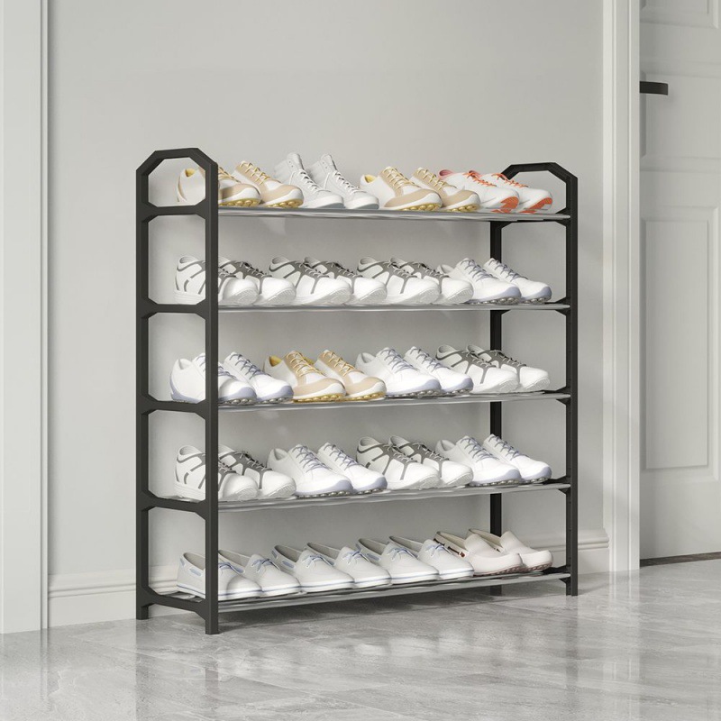 Zapatero simple hogar de varias capas, resistente y duradero en la puerta, gabinete de zapatos a prueba de polvo, dormitorio, almacenamiento pequeño y estrecho Amazon