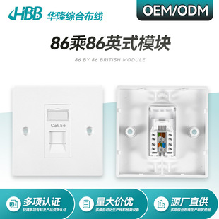 H Source Manufacturer 86*86 British European Style Single and Double Panel Flame Retardant Module