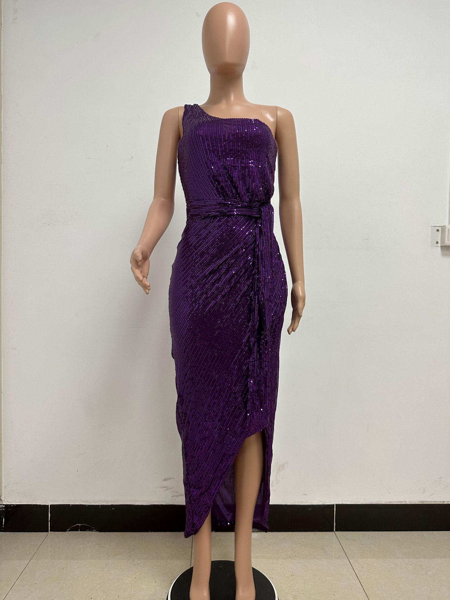 357g Weight Maxi Long Dress Dress Length Type Sleeveless Sleeve Length Sheath Dress Dresses Type Spandex, Polyester Fabric Type High Waist Waist Line Holiday, Daily Occasion Oblique collar Neckline Slim Fit Type Solid Color Pattern Summer Season Women's Gender Elegant, Sexy Style Wholesale Women's Elegant Sexy Solid Color Holiday Daily Oblique Collar Sleeveless Sheath Dress 126