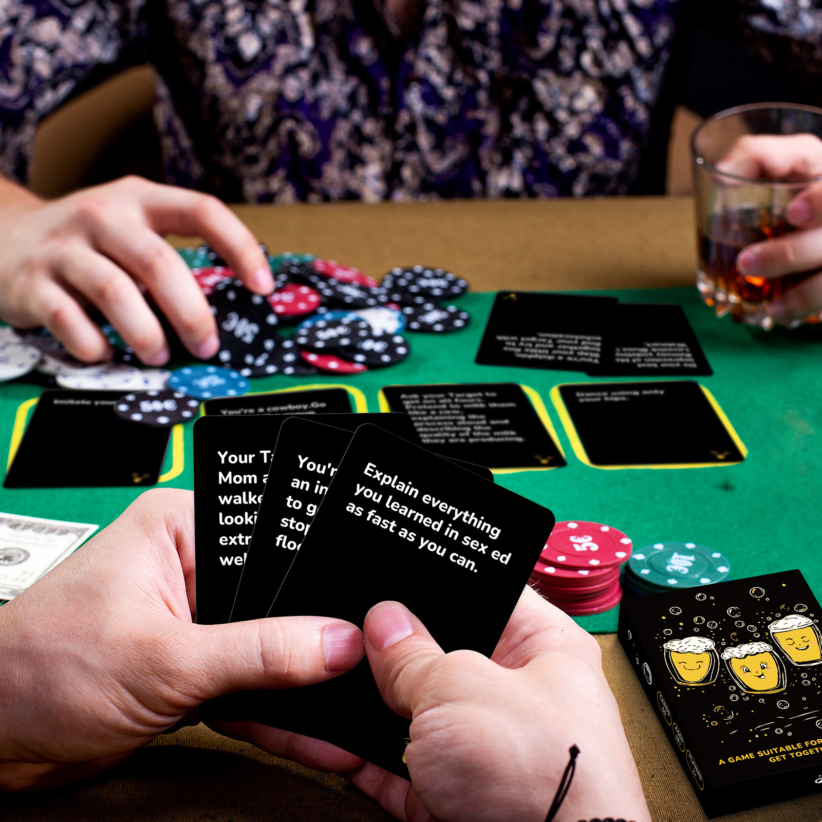 Interactive Party Game Cards For Laughing People Social Gatherings_voghion.com