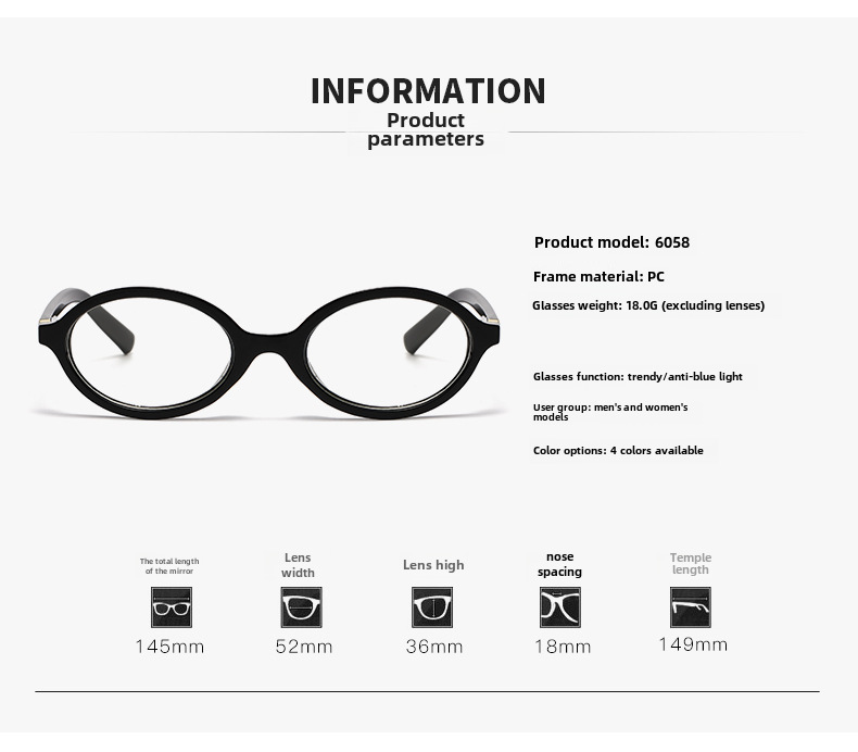 Presbyoscopic Glasses Female Zhang Yuanying Same-style Nerd Black Frame Men's Anti-blue Light Advanced Sense Frame Metal Tooth Presbyoscopic Glasses_voghion.com