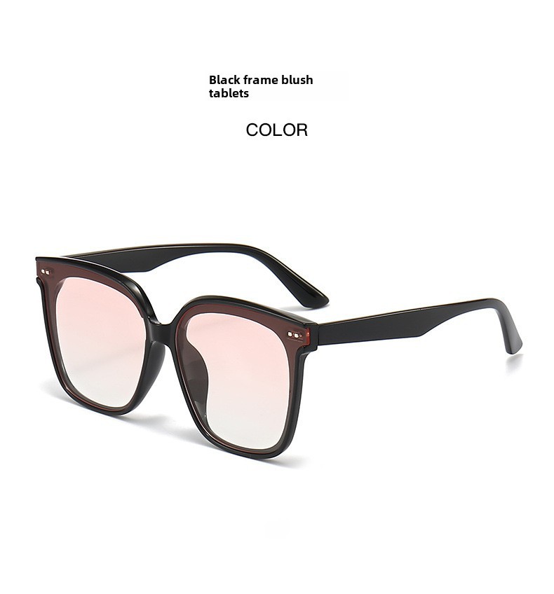 2024 nouvelles lunettes de soleil pour femmes haut de gamme grand visage minceur lunettes de soleil filet rouge photo I lunettes de soleil de protection UV_voghion.com