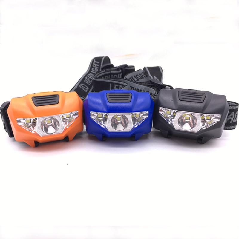 Outdoor sports headlamp, plastic holiday light, AAA battery-powered light, night headlamp, miner's lamp