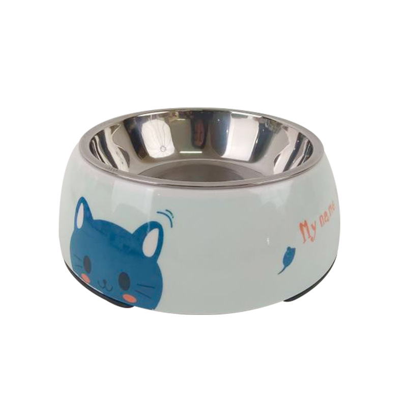 파란 고양이 흰색